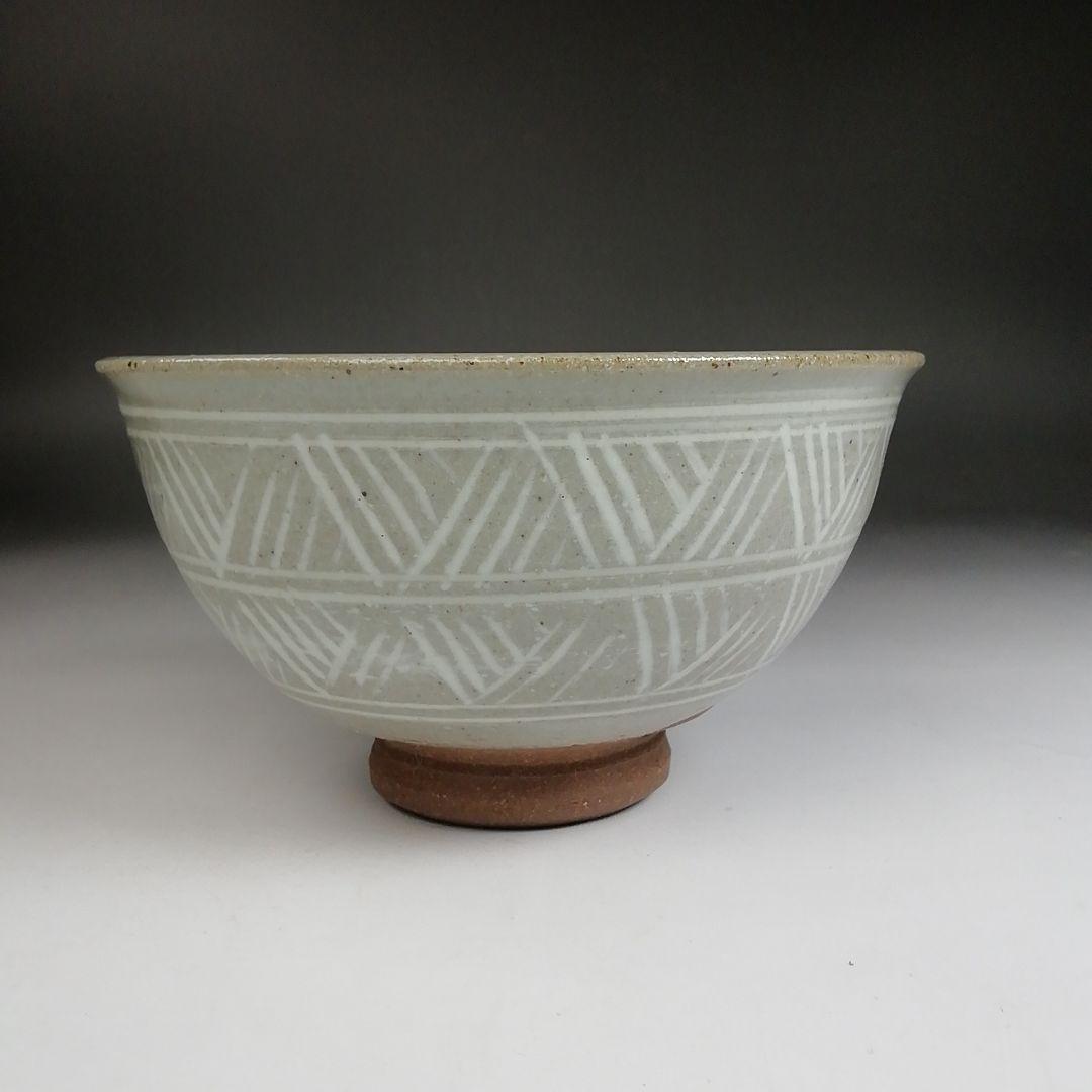 Ｔ９２０　数茶碗　十客『三島　数茶碗』『阿漕窯　翠峯 造』　共箱　茶道具