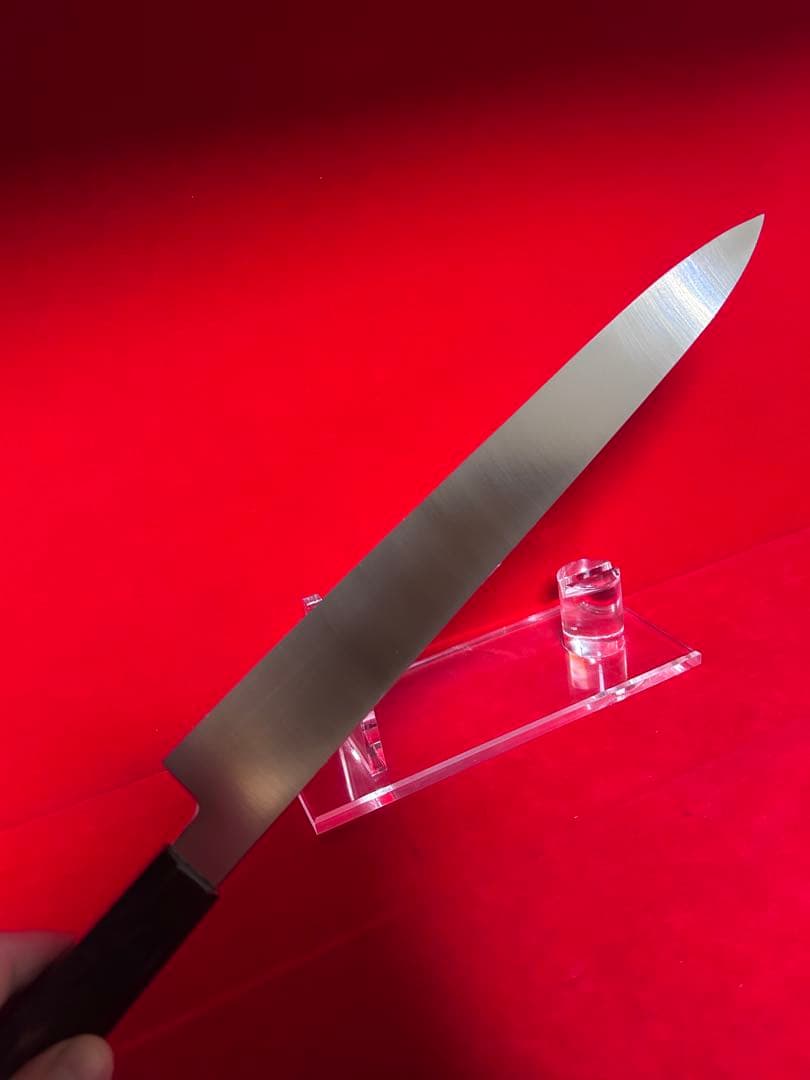 包丁　柳刃　尺　鏡面＋裏磨　切味抜群　箱付　未使用品