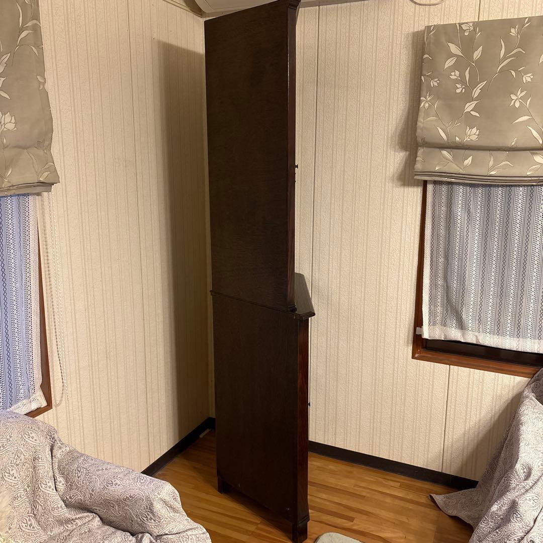 英国製ジェイシーファニチャー製アンティーク家具飾り棚コーナーキャビネット良品！