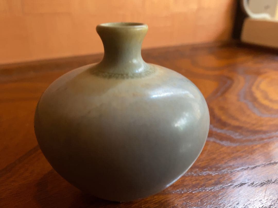 極上優美Berndt Friberg釉薬美し《一輪花挿》（検ベルントフリーベリ