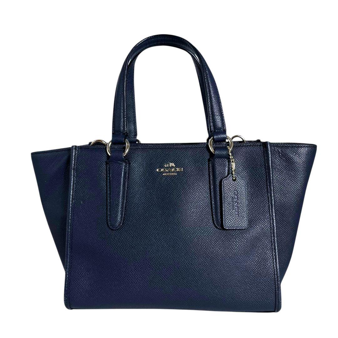 バッグ Coach 2way Shoulder Bag Leather Navy y2k