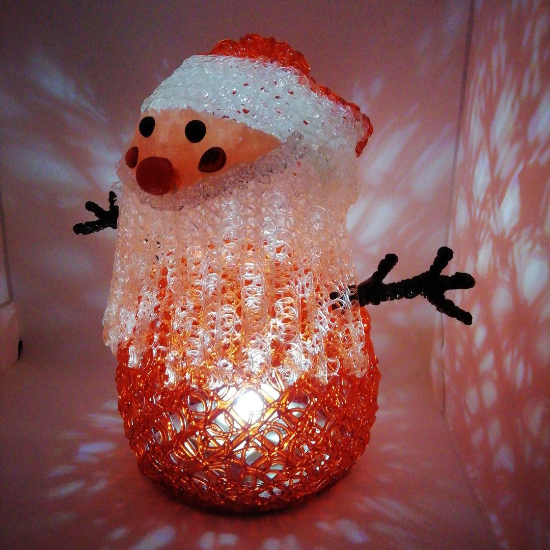 クリスマスイルミネーション室内用スノーマン電飾飾り　電池式　希少品。