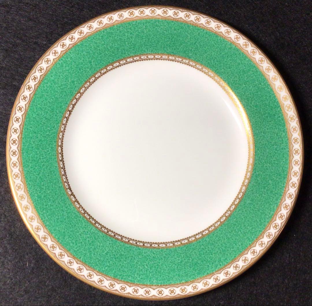 ウェッジウッド ユーランダーパウダー グリーン プレート 17.5cm 6枚