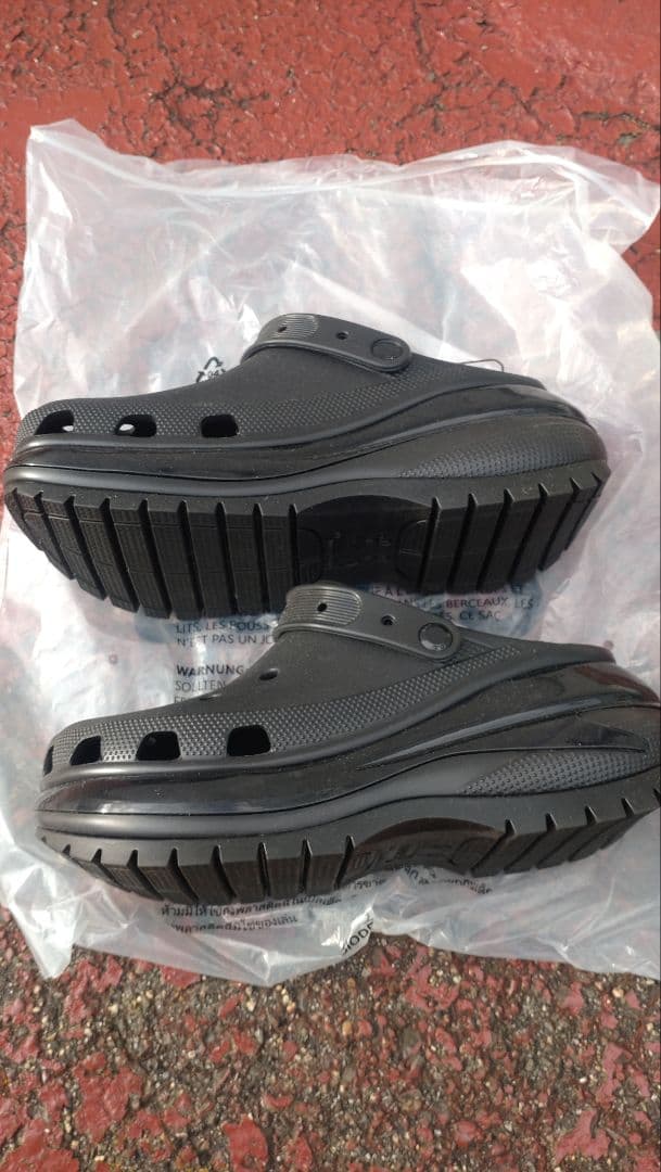 美品‼️　Crocs 　メガクラッシュ　ブラック クロックス