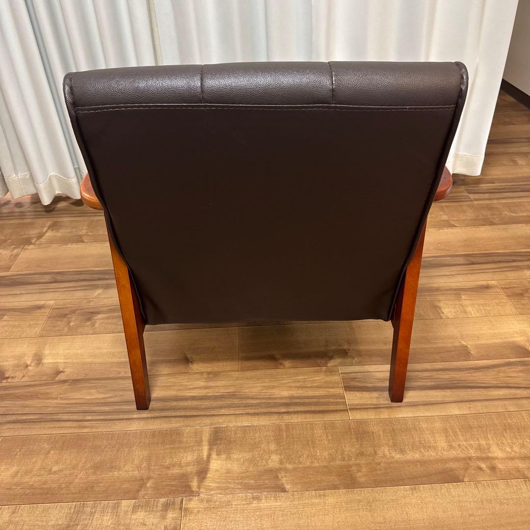 ダークブラウン 1人掛けソファ　1つ