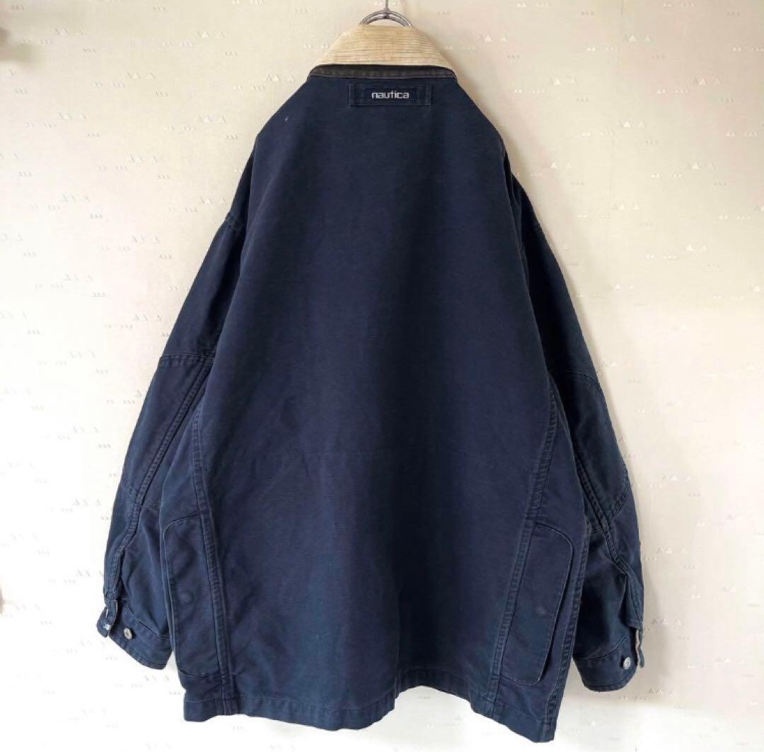 古着 90s ノーティカ ハンティングジャケット カバーオール マルチポケット