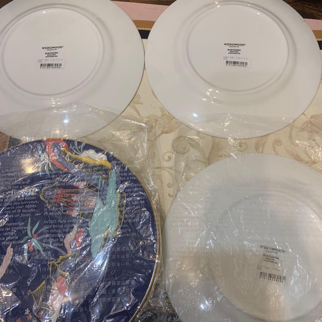 未使用　ウェッジウッド ブルーパゴダ　ワンダーラスト　21cmケーキプレート
