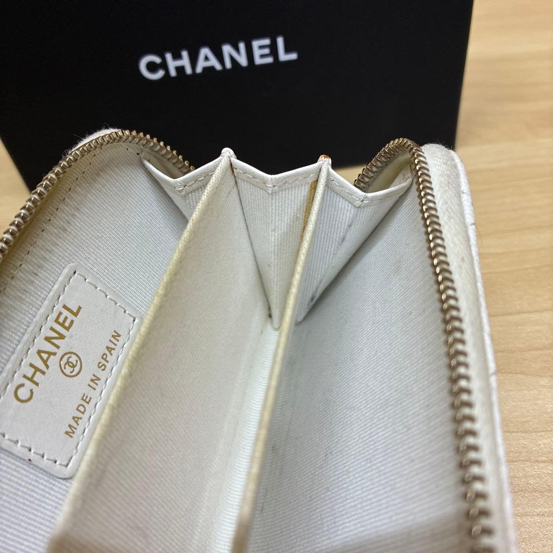 シャネル　ケース　カードケース　キャビアスキン　ココマーク