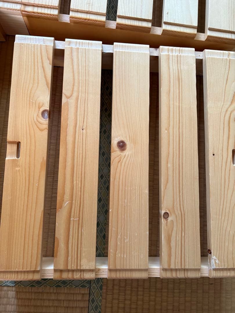 パレットベッド　すのこ　8枚　ベルメゾン 金具付き