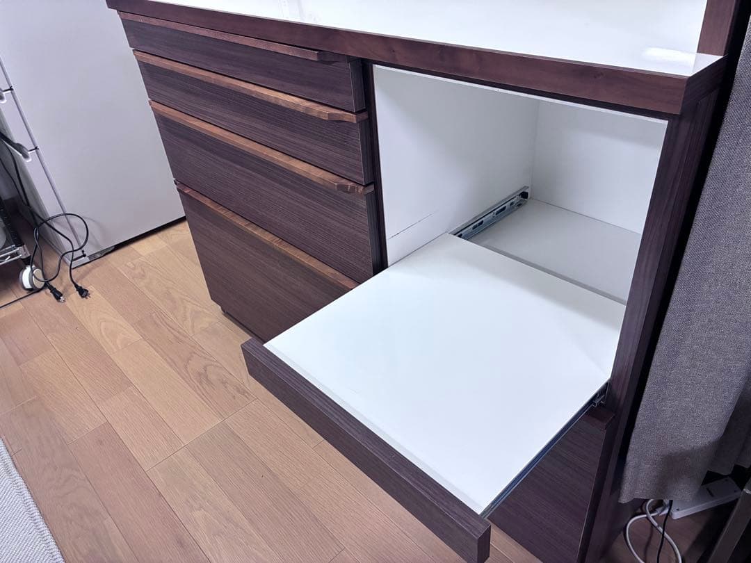 W1200食器棚 スライドカウンター付き