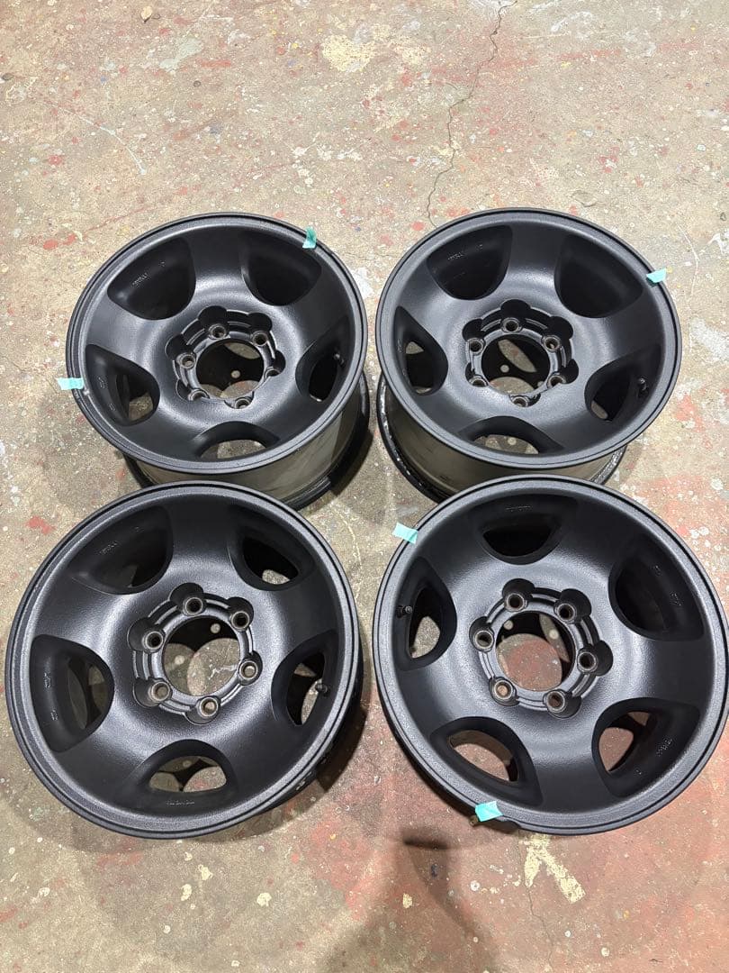 ランクル80純正ホイール16インチ ラプターライナーブラックホイール 4本セット