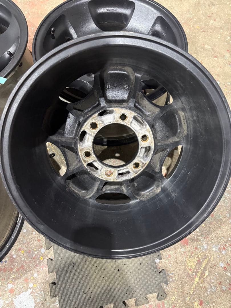 ランクル80純正ホイール16インチ ラプターライナーブラックホイール 4本セット