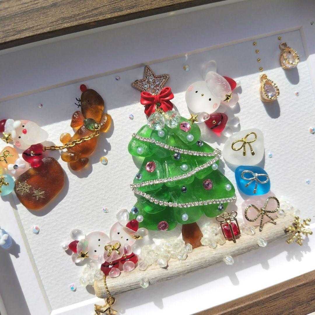 シーグラスアート『 Merry Christmas‧⁺ ⊹˚.～聖なる夜に～』