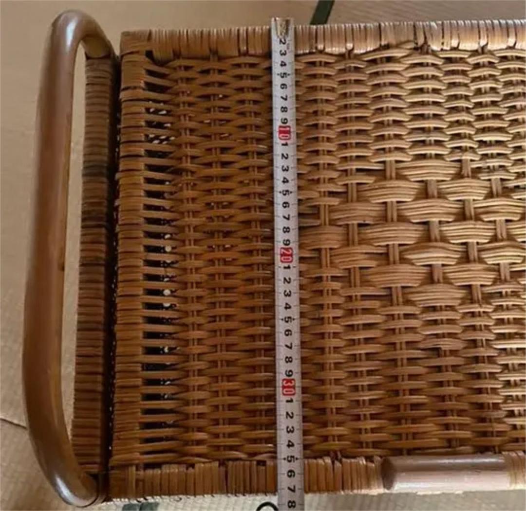 昭和レトロ　籐　ラタン脱衣籠