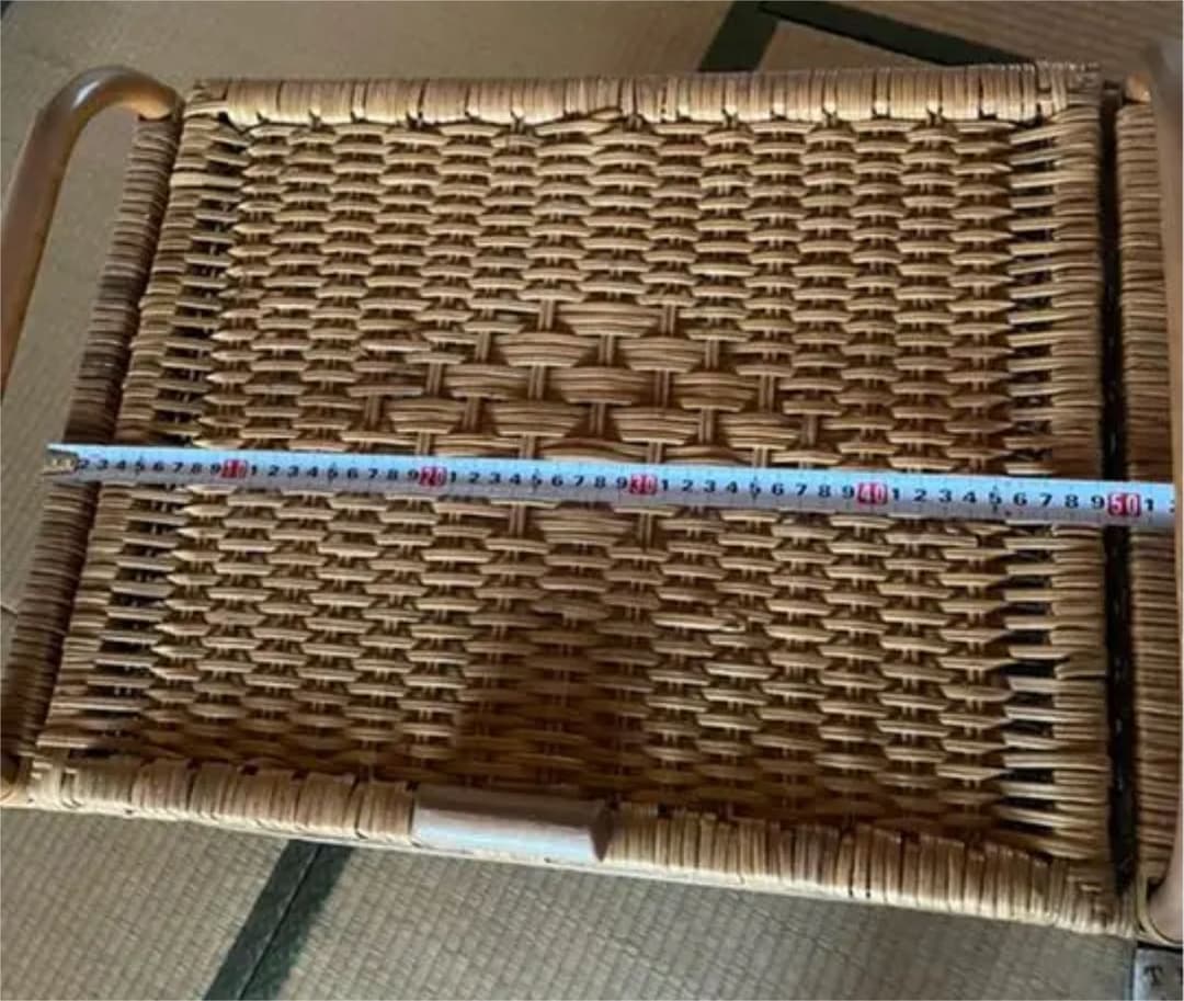 昭和レトロ　籐　ラタン脱衣籠