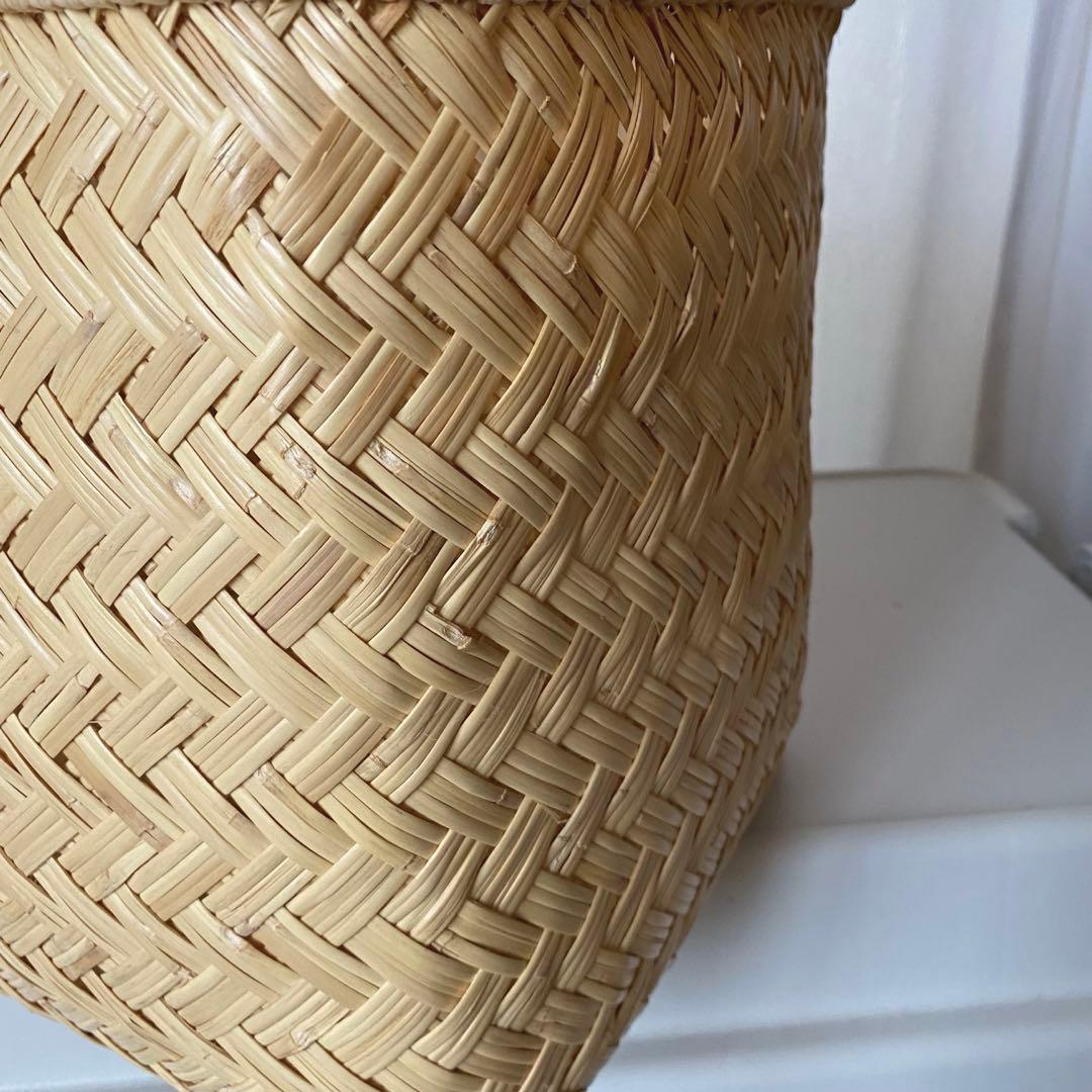 岩手県 鳥越竹細工　市場かご　スズ竹　尺4