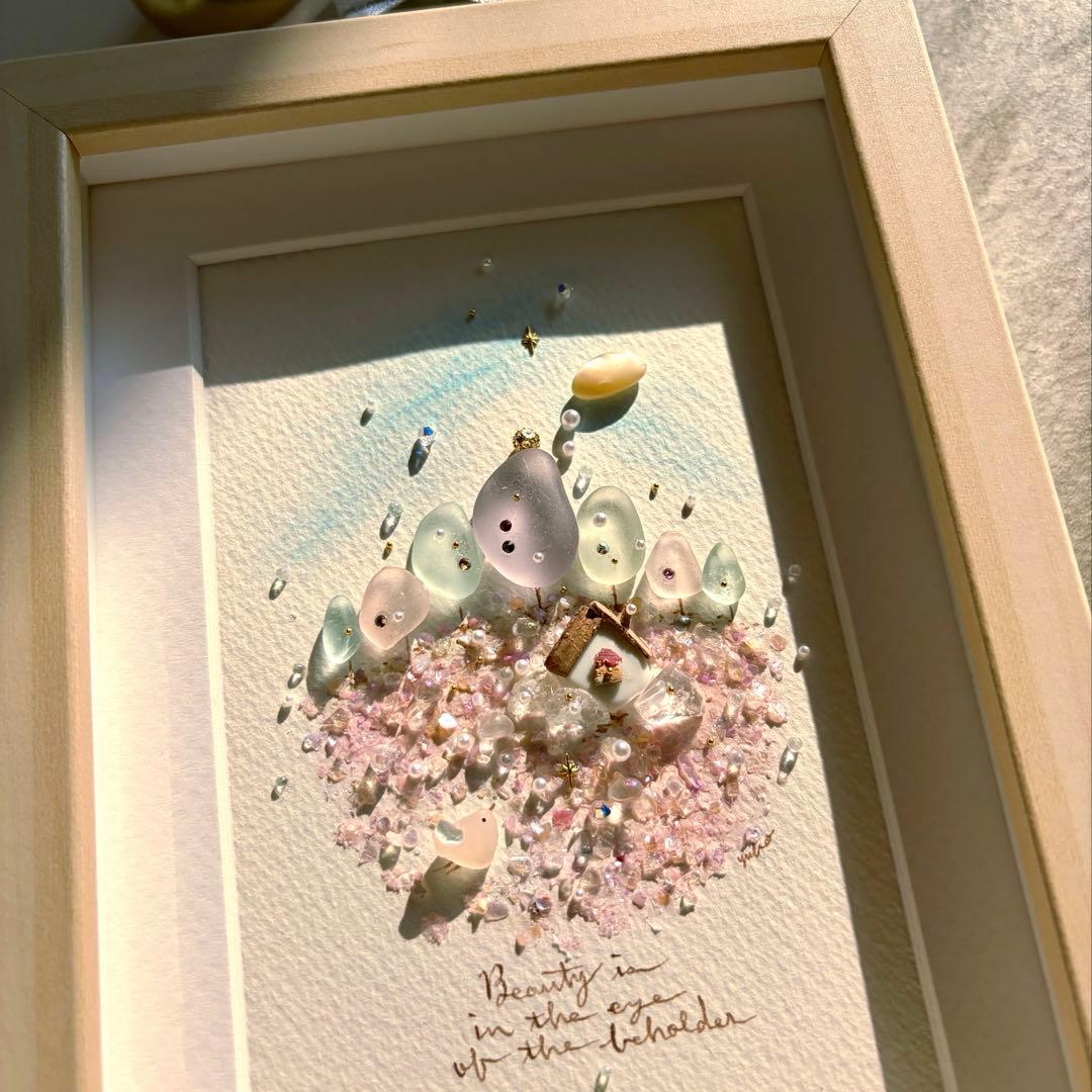 れい　オーダー受付　シーグラスアート