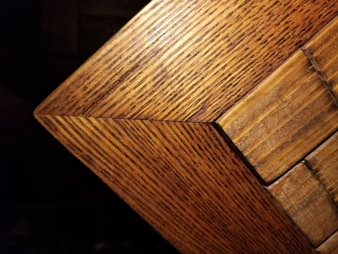 オーダーメイド　デザイナーズ　モダン　アイアン　オーク　サイドテーブル　ランプ