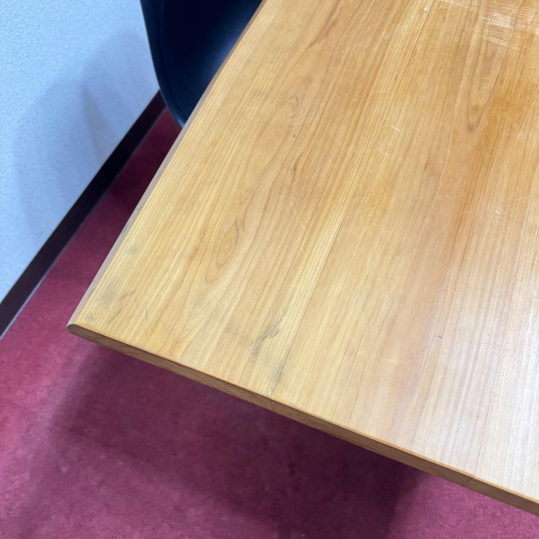 東京23区送料無料　美品ダイニングテーブル５点セット　一枚板　洗浄/除菌済み