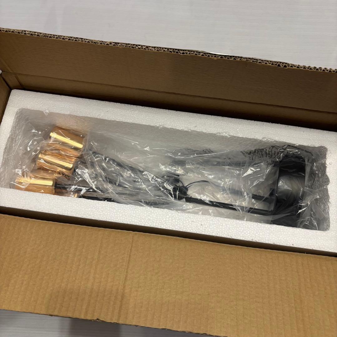 モダン6灯シーリングライト ブラック・ゴールド 新品 LED 電球付