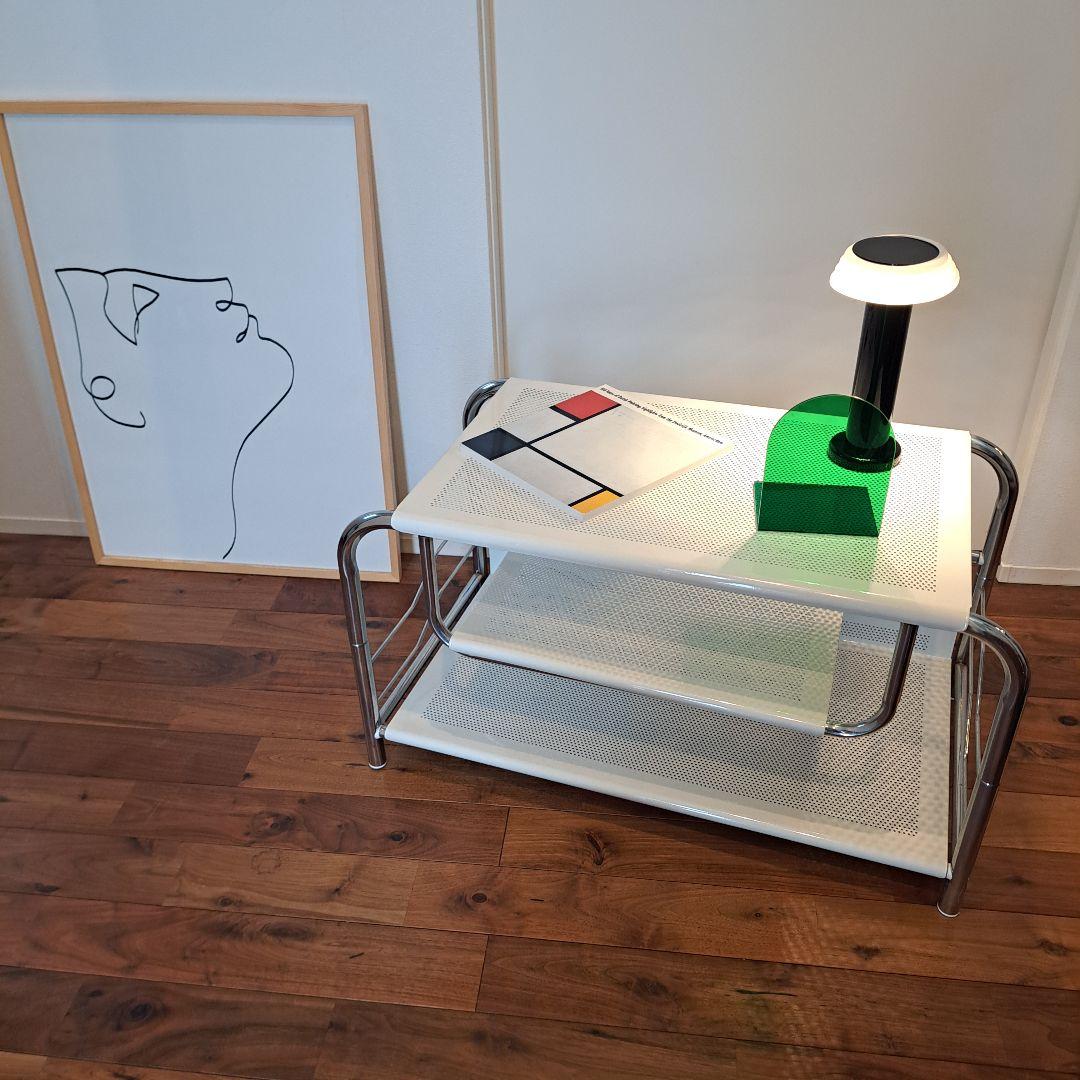 80's-90's パンチングメタル　センターテーブル TVボード ヴィンテージ