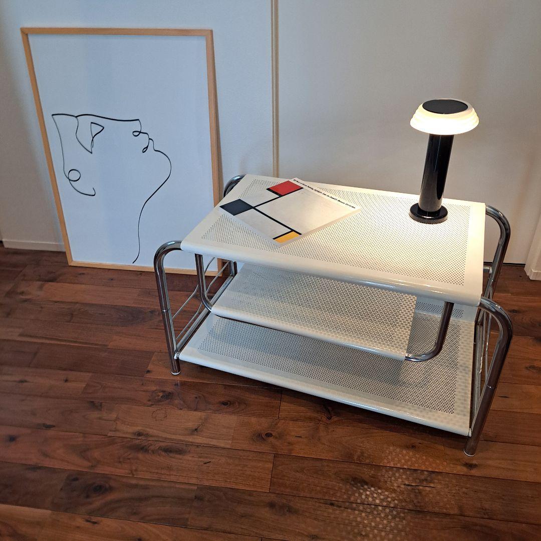 80's-90's パンチングメタル　センターテーブル TVボード ヴィンテージ