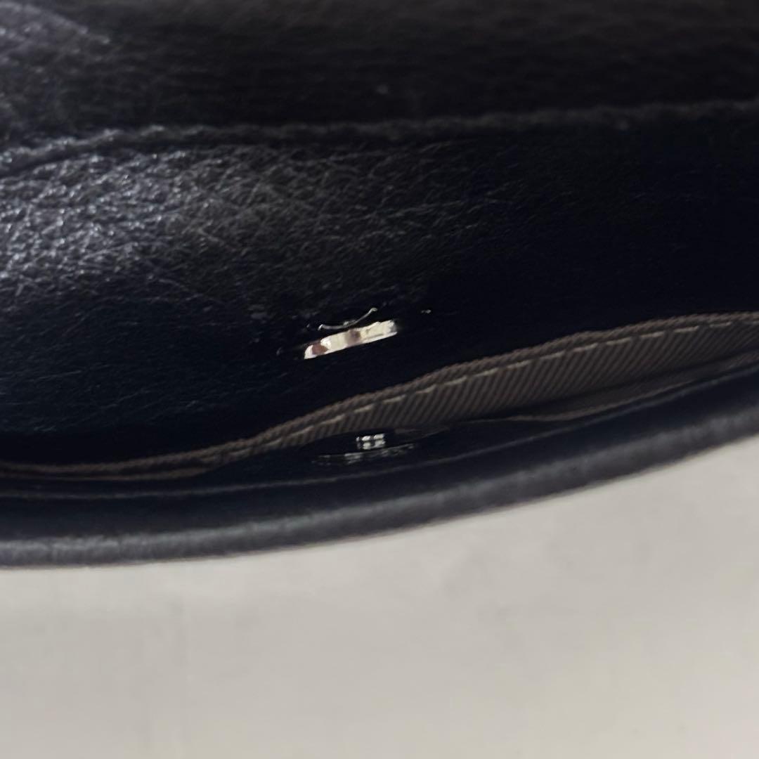 イアパピヨネ　レザーフラップ 2wayトートバッグ Sサイズ　ブラック