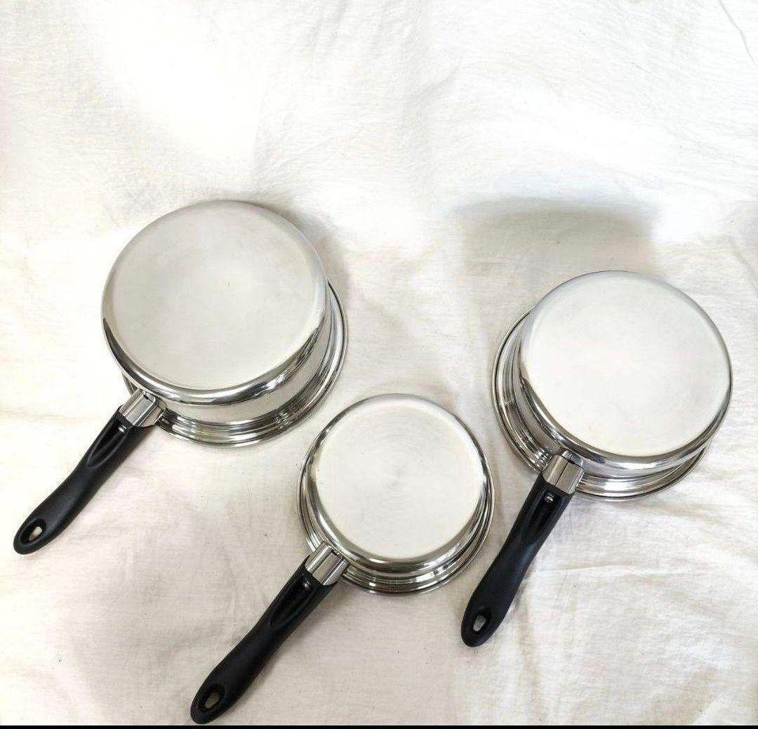 専用2024年製アムウェイ IH対応 大ソースパン 中ソースパン 小ソースパン↓