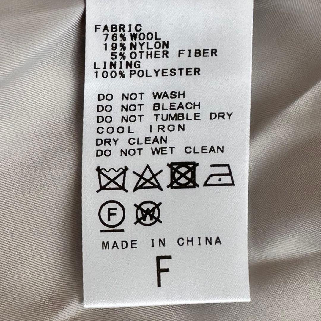 ジャーナルスタンダード ビッグヘリンボンシャツブルゾン ウールコート マンテコ