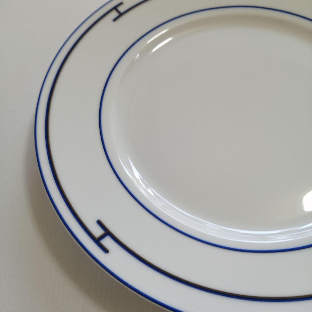 未使用 エルメス 27.5cmプレート1枚 大皿 リズム ブルー
