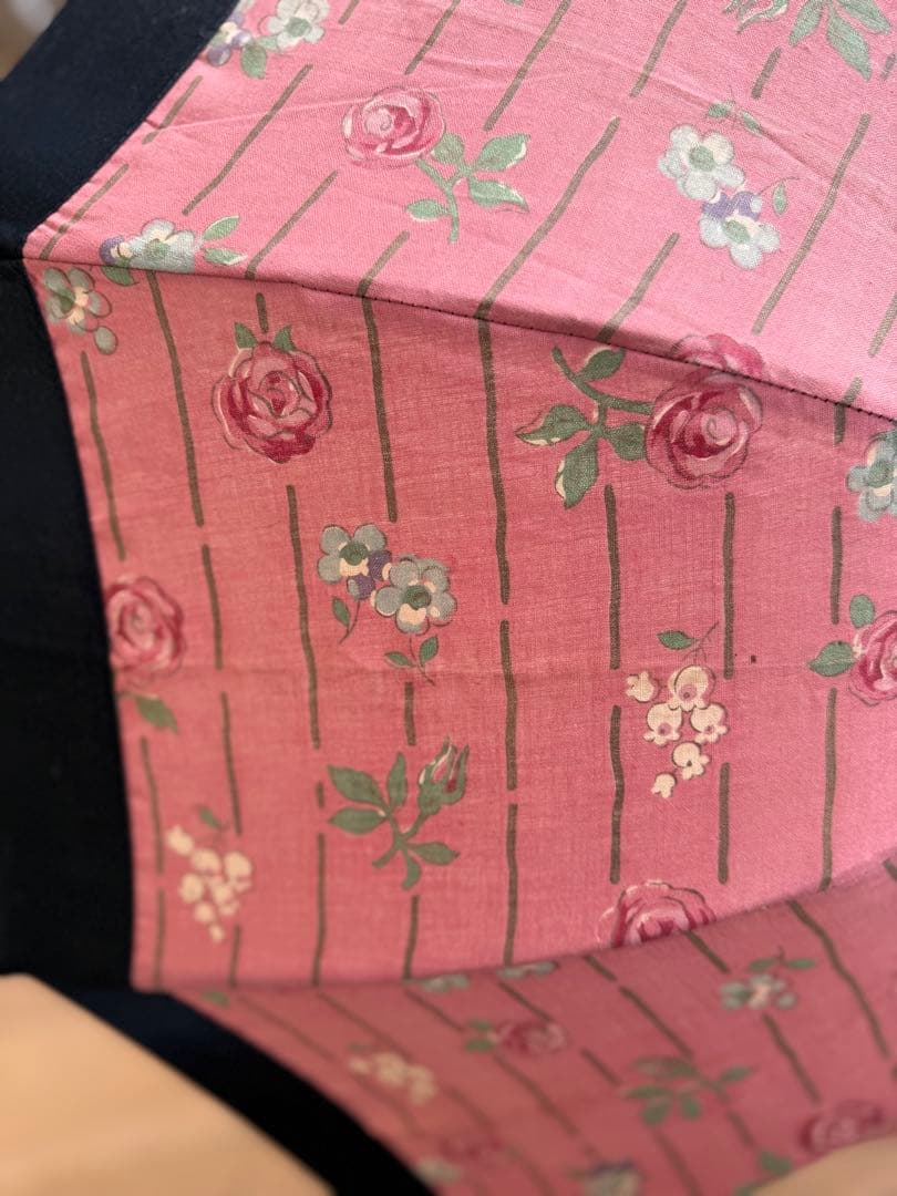 フランスアンティークヴィンテージ花プリントの日傘