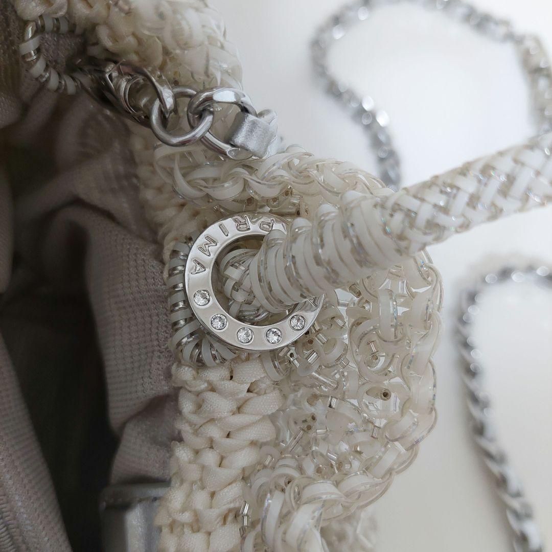 アンテプリマ ワイヤーグリッター 限定 オーロラホワイト バッグ ななめがけ