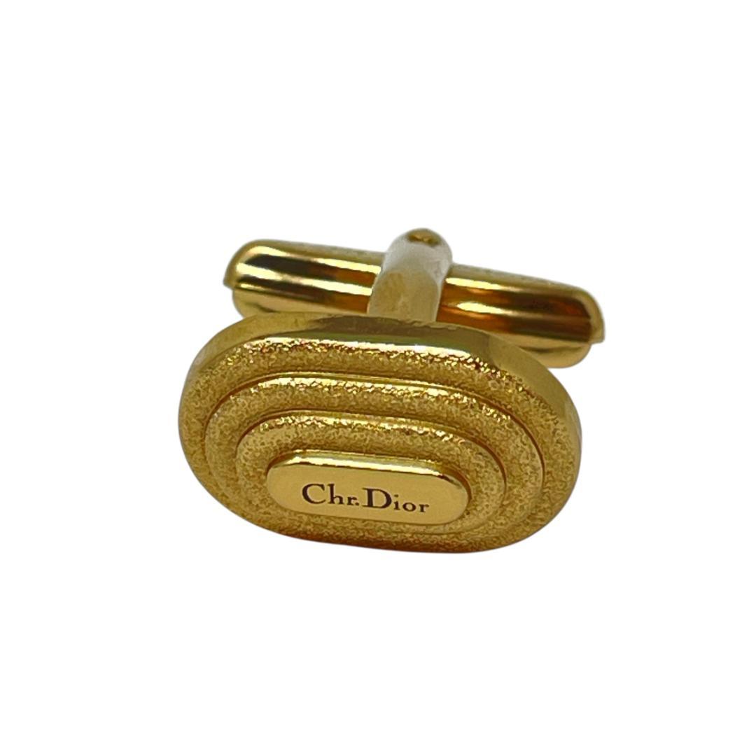 美品 箱付 80s ディオール ネクタイピン カフス ドイツ刻印 ゴールド