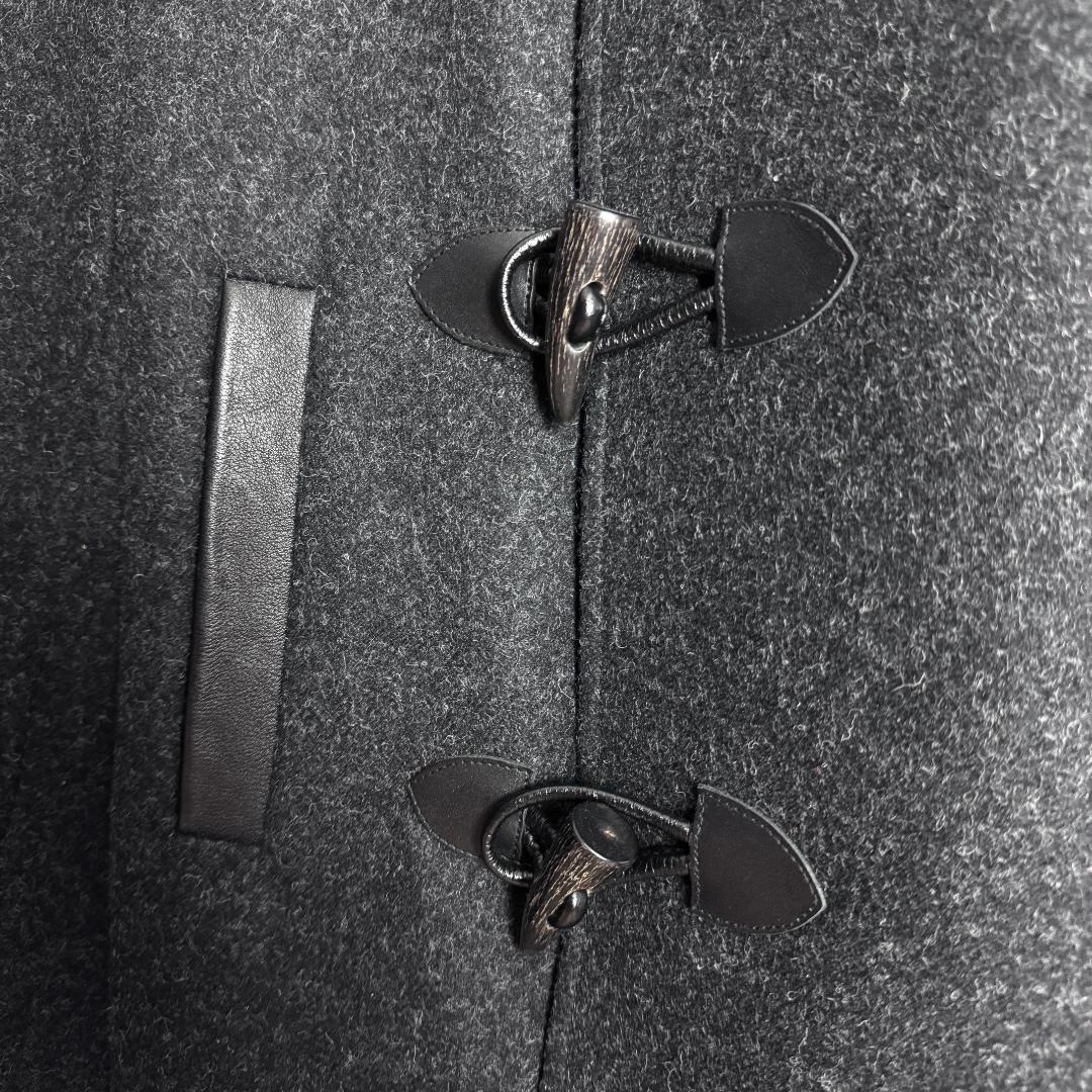 【美品☆高級モデル☆本場ツイード☆牛革使用】ヴィヴィアン ウールジャケット