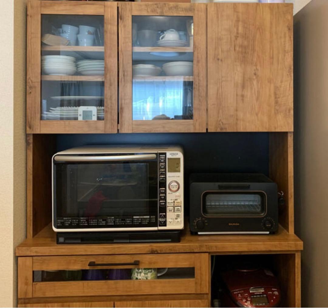 （T）リセノ　キッチンボード　食器棚　木製