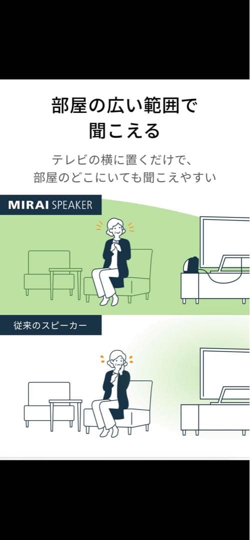 ミライスピーカー　ホーム　MIRAI SPEAKER 