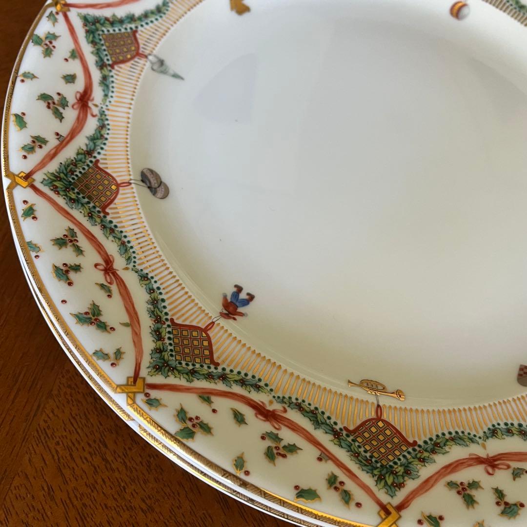 【レア美品】ロイヤルコペンハーゲン★クリスマスジョイ★ディナー皿　2枚