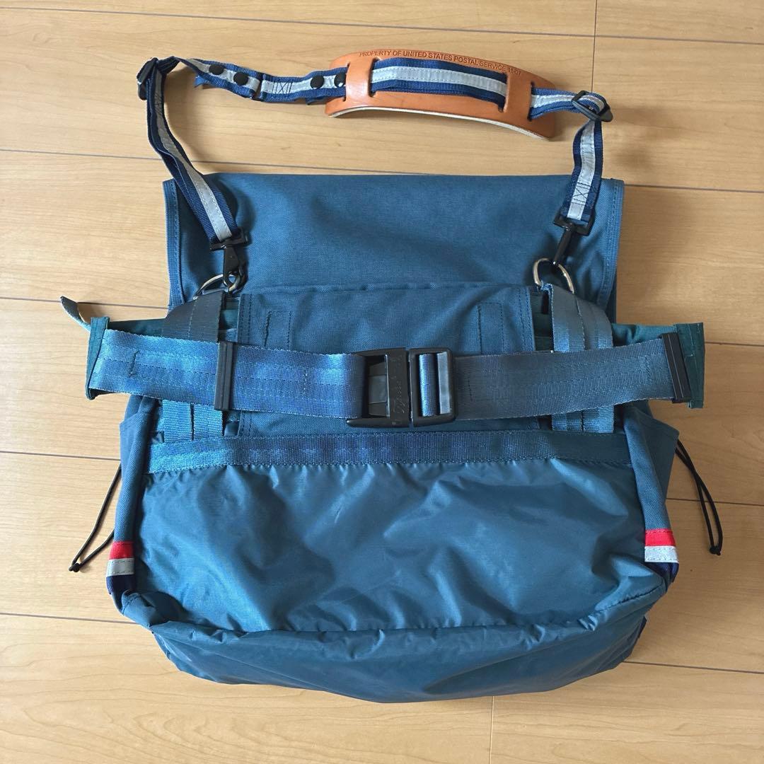 USPS 米国郵便公式配達用 メッセンジャーバッグ ナイロン製 リフレクター付