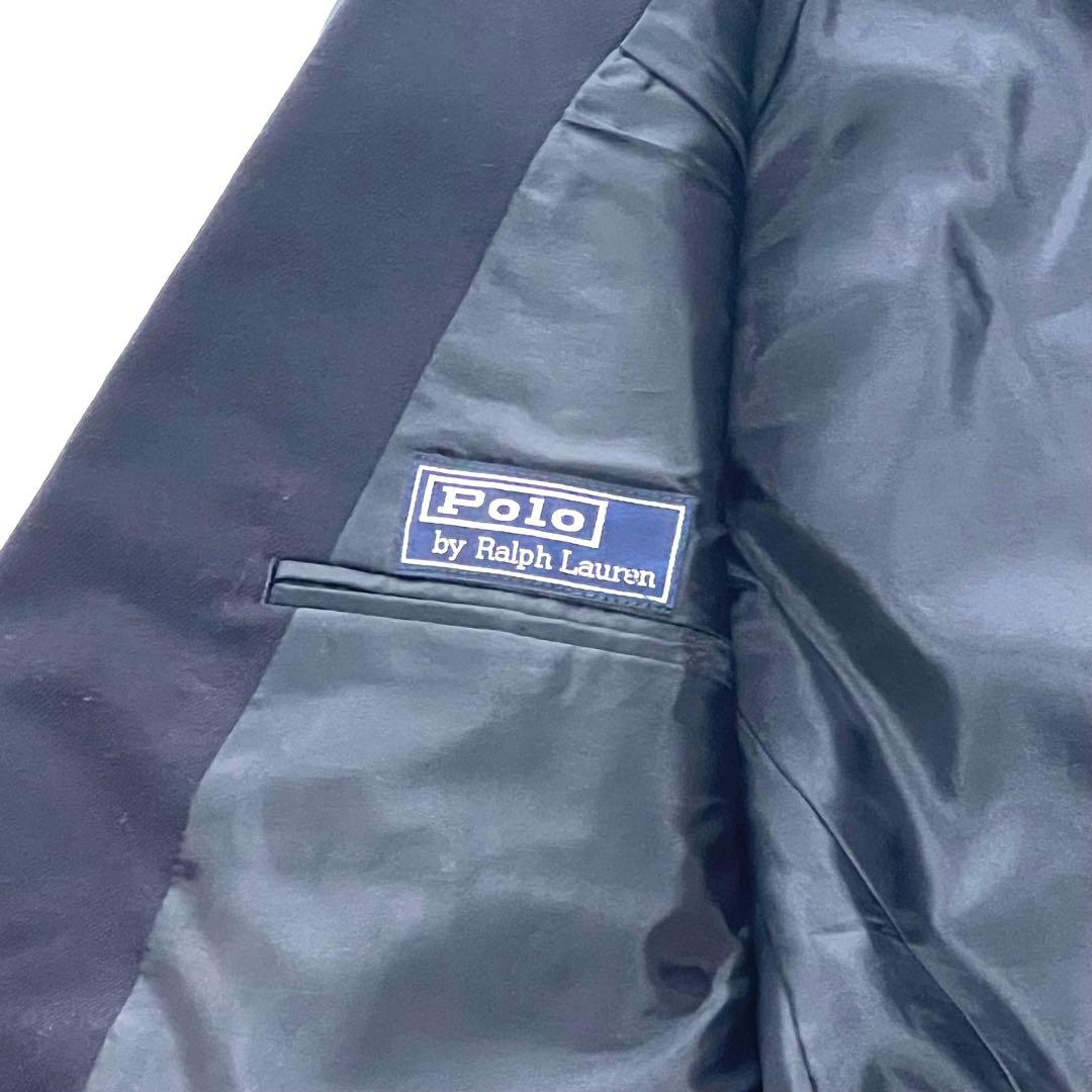 【美品】ポロラルフローレン　キッズ紺ブレスーツ上下セット　金ボタン　130