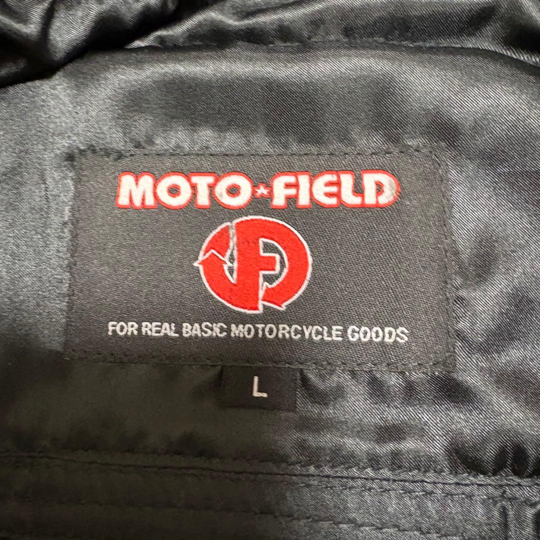 【タグ付き】MOTO FIELD 水牛革 ライダースジャケット L パッド入り