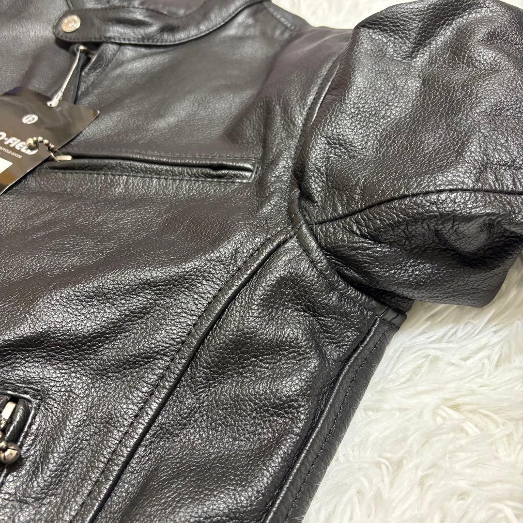 【タグ付き】MOTO FIELD 水牛革 ライダースジャケット L パッド入り