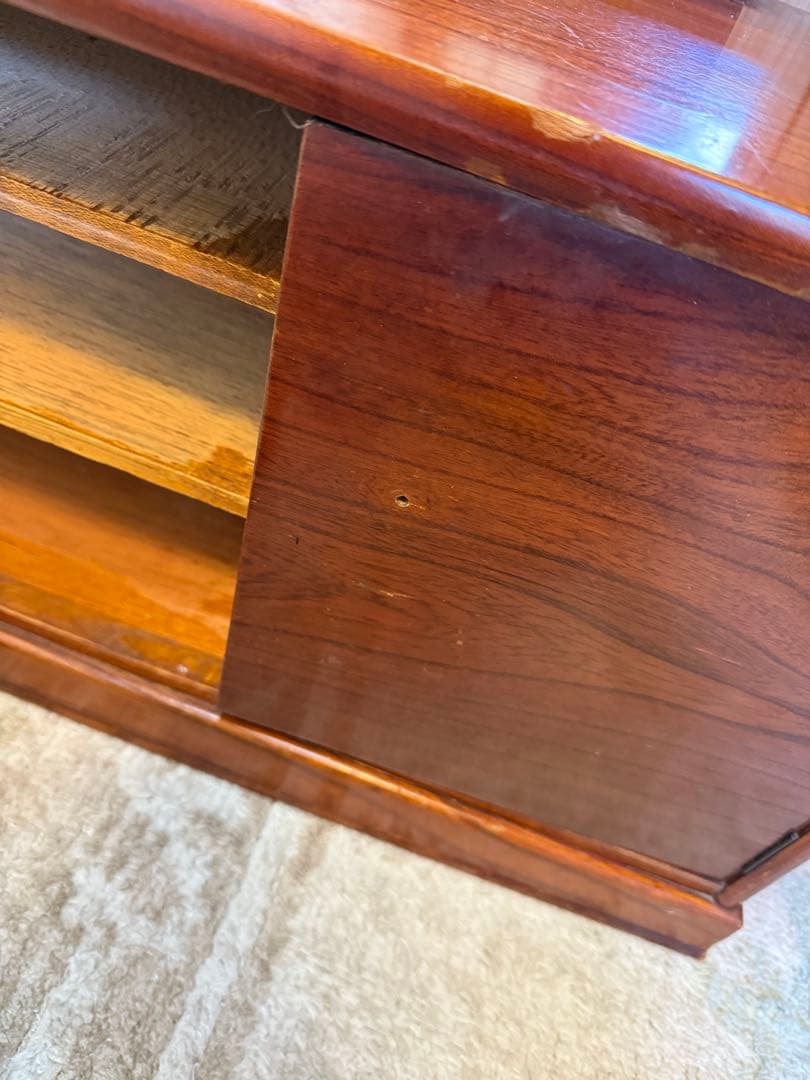 【送料込み】木製ドレッサー・鏡台 大きめ鏡 3引き出し