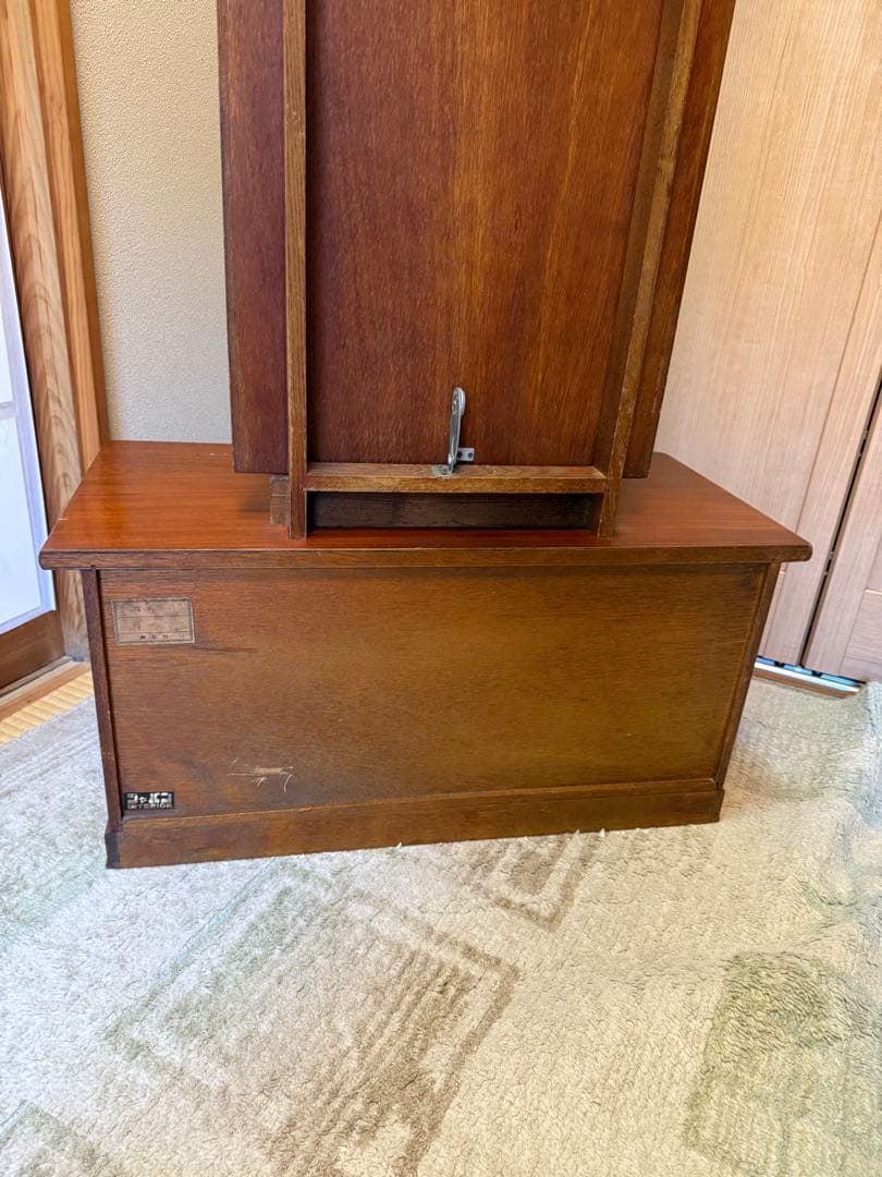 【送料込み】木製ドレッサー・鏡台 大きめ鏡 3引き出し