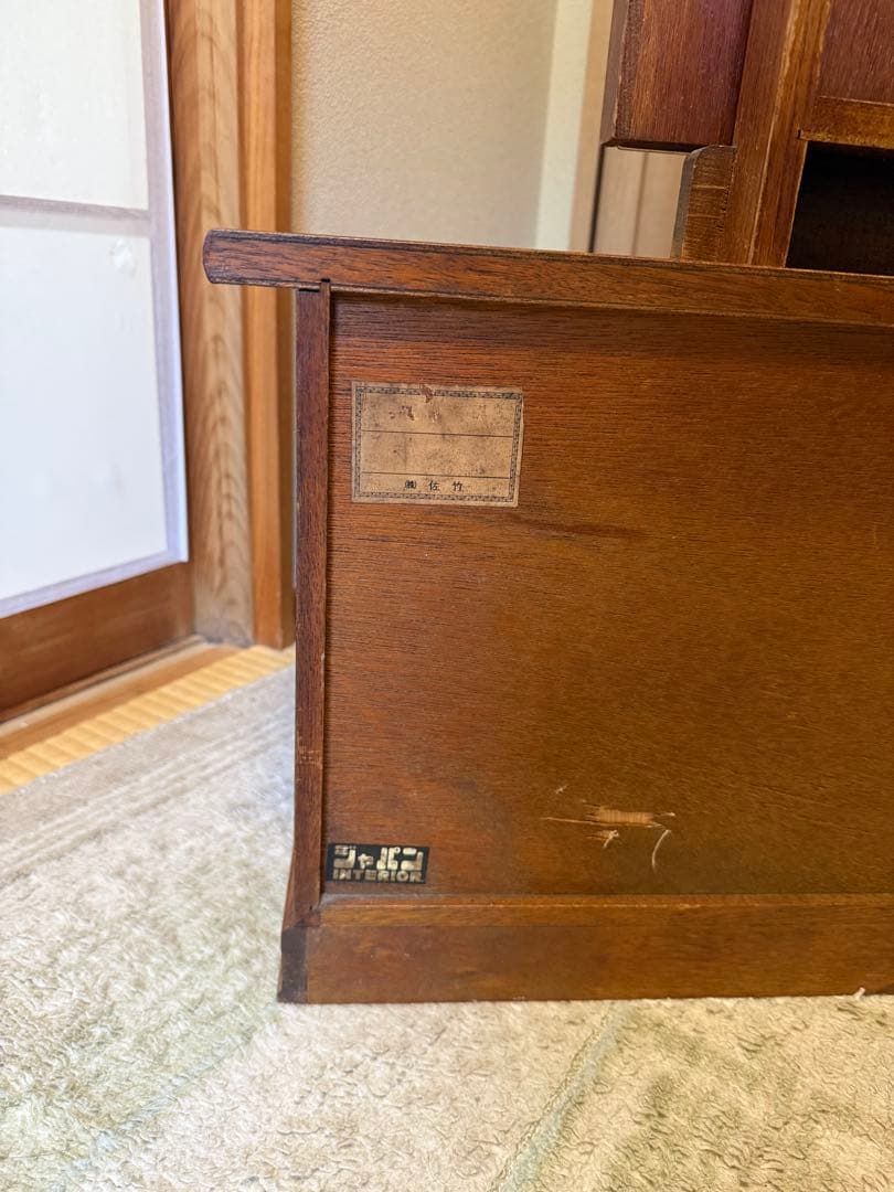 【送料込み】木製ドレッサー・鏡台 大きめ鏡 3引き出し