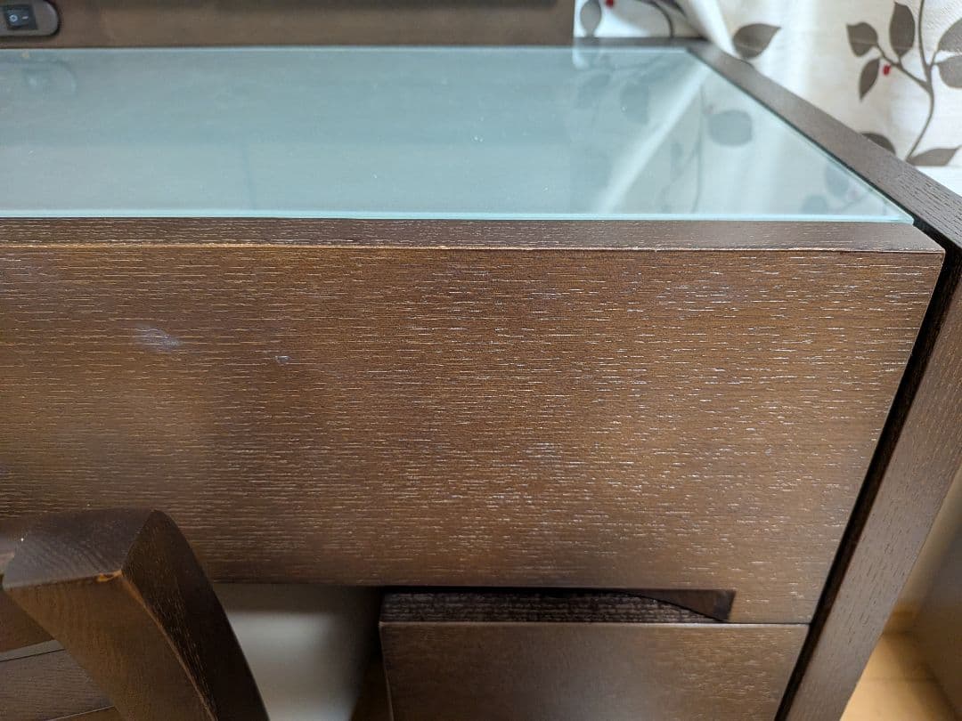 《値下げ》ダークブラウン木製ドレッサー・鏡台