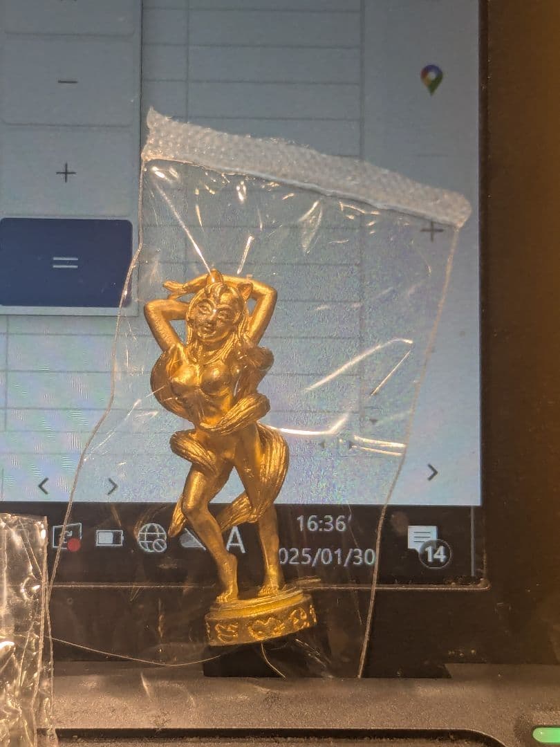 タイのお守りプラクルアン！1/24！九尾の狐！セクシーフィギュア！取説付き！