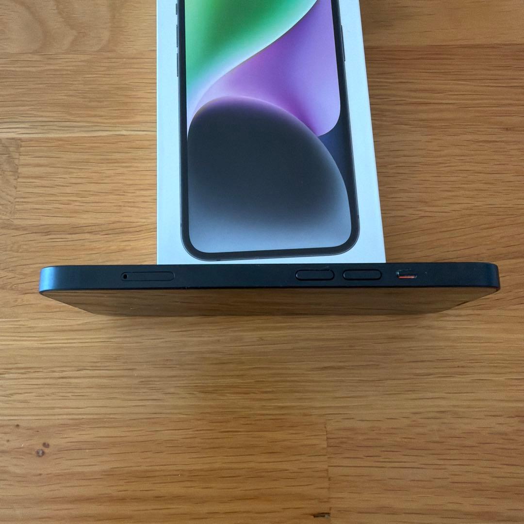 iPhone14本体 ミッドナイト 128GB au iFaceカバー2点付き