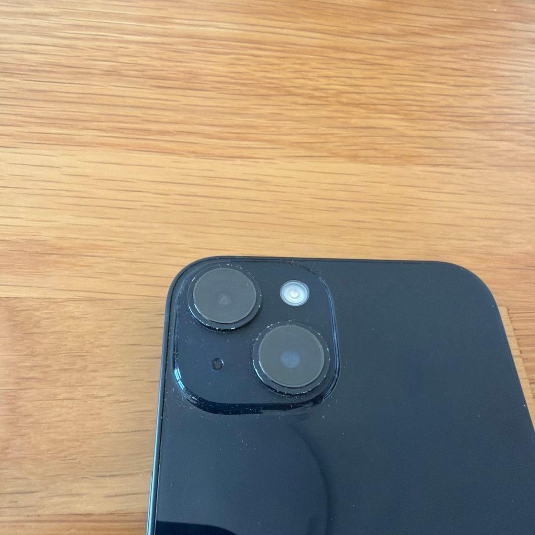 iPhone14本体 ミッドナイト 128GB au iFaceカバー2点付き