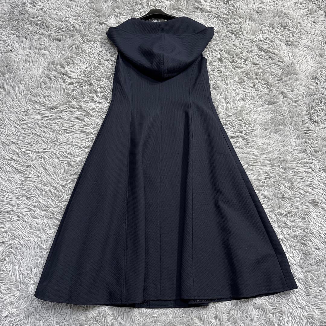 未使用級✨’22年 フォクシー13万 Pippaドレス ジレ ジップ フード