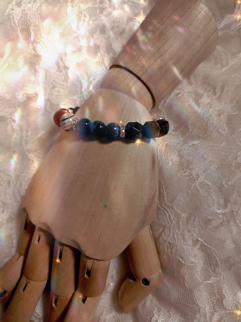 生霊怨念いじめ悪縁厄除け返し/全ての負を倍にしてお返し/ゴムブレスレット